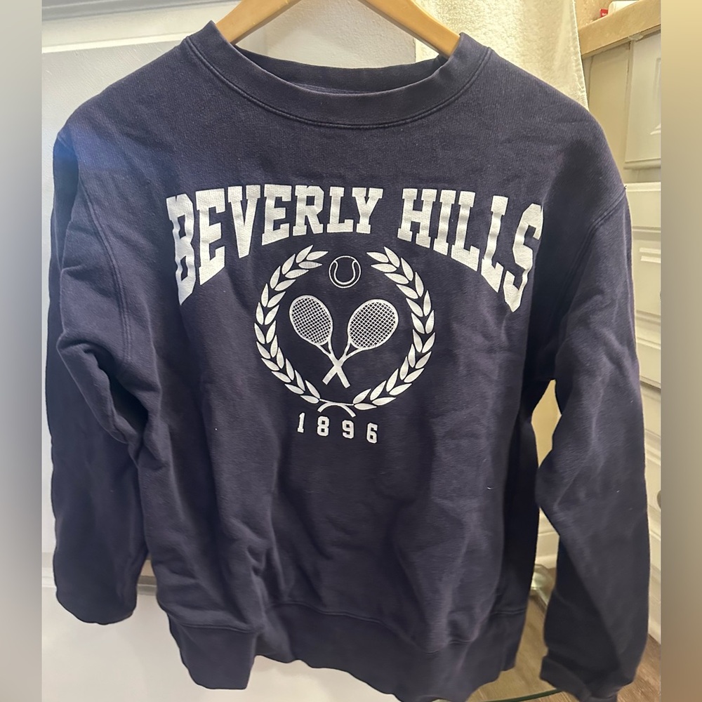 Full Tilt Beverly Hills Navy Crewneck Sweater